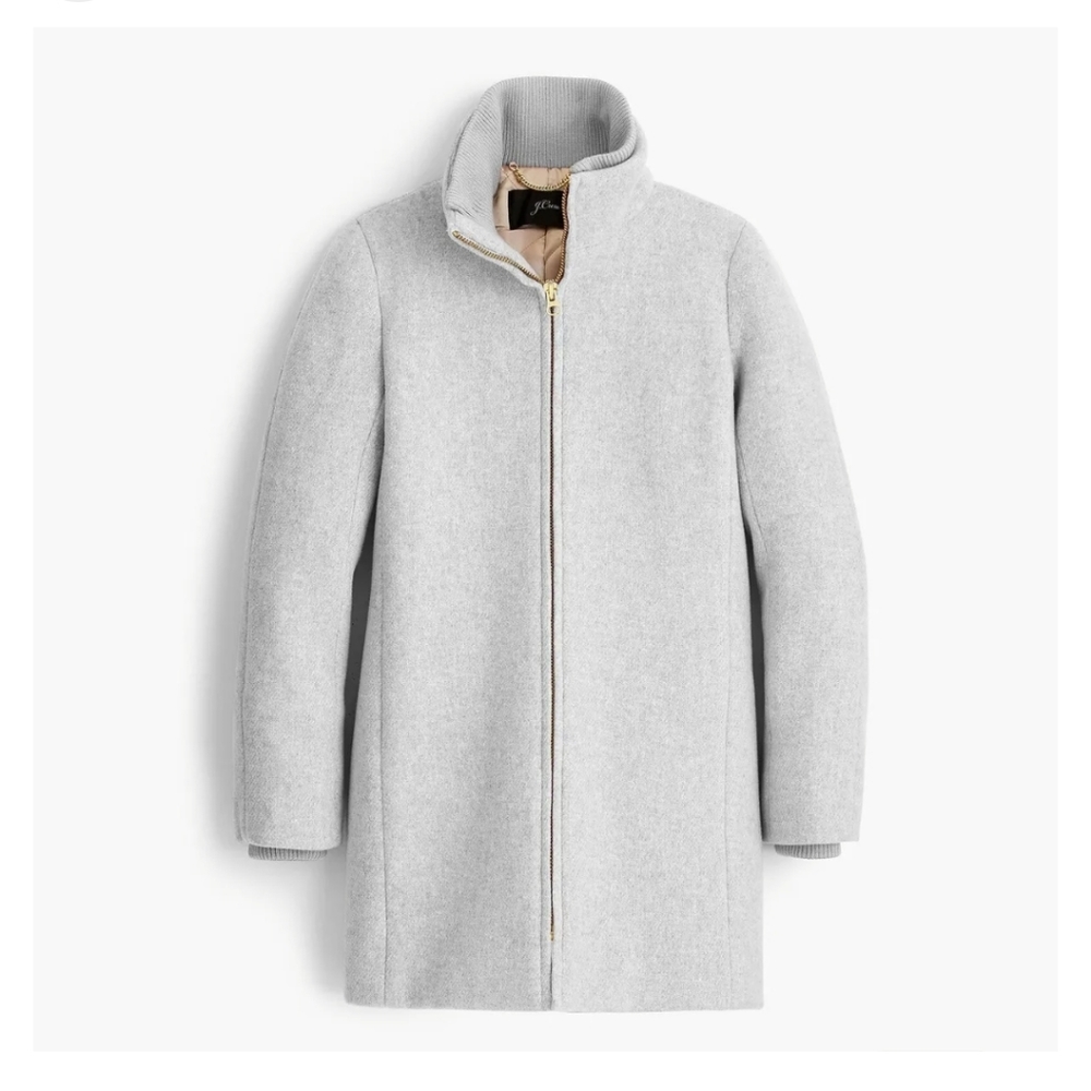 J. Crew Lodge Coat Italian Stadium-Cloth Wool
